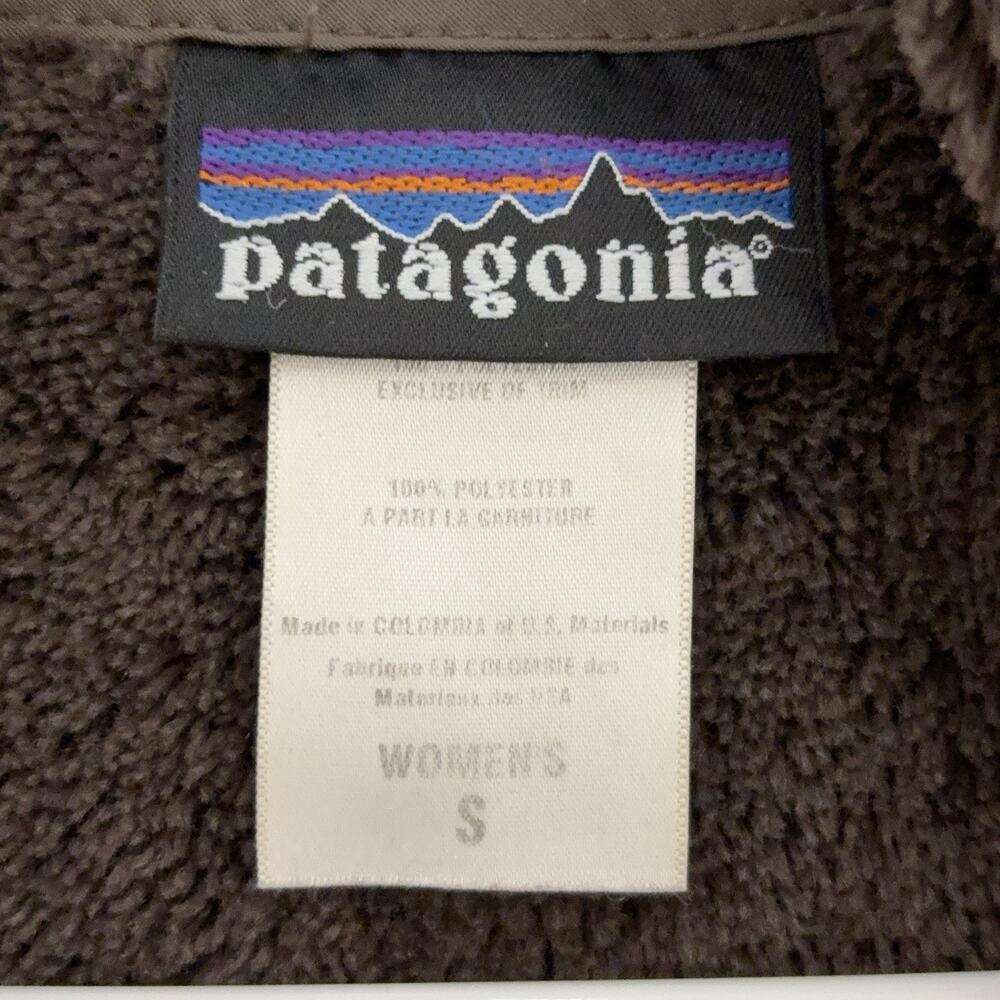 Patagonia Synchilla Jacket Women's Small Brown Windzone Full Zip Fleece Lined - Picture 7 of 8